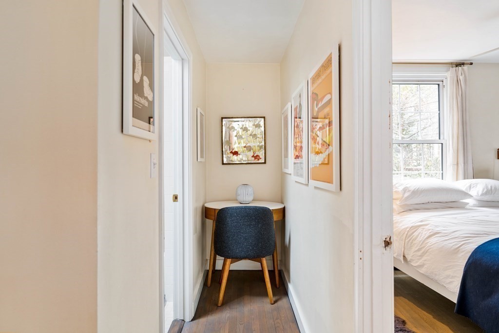 27 White Place Brookline, MA 02445 - Photo 14 of 17 a view of a bedroom with bed and furniture