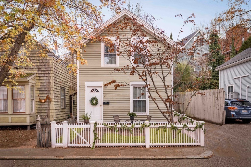 27 White Place Brookline, MA 02445 - Photo 2 of 17 a view of a house with a yard