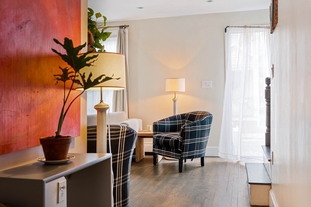 27 White Place Brookline, MA 02445 - Photo 5 of 17 a view of a livingroom with furniture and a couch