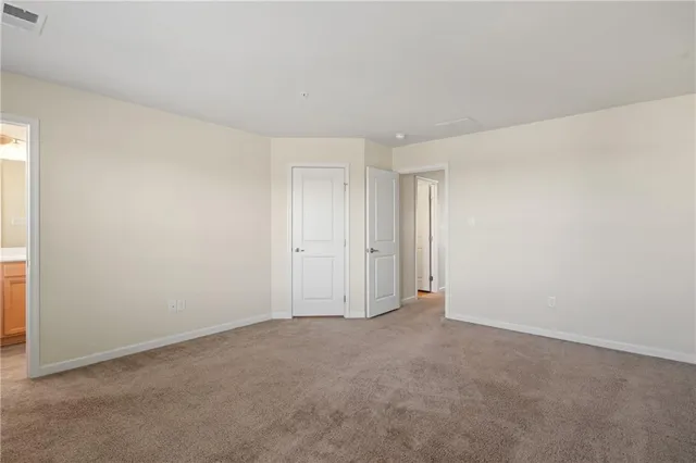 a view of an empty room