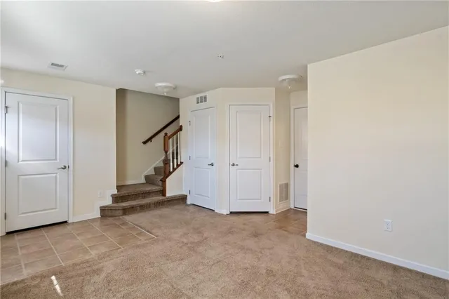 a view of an empty room