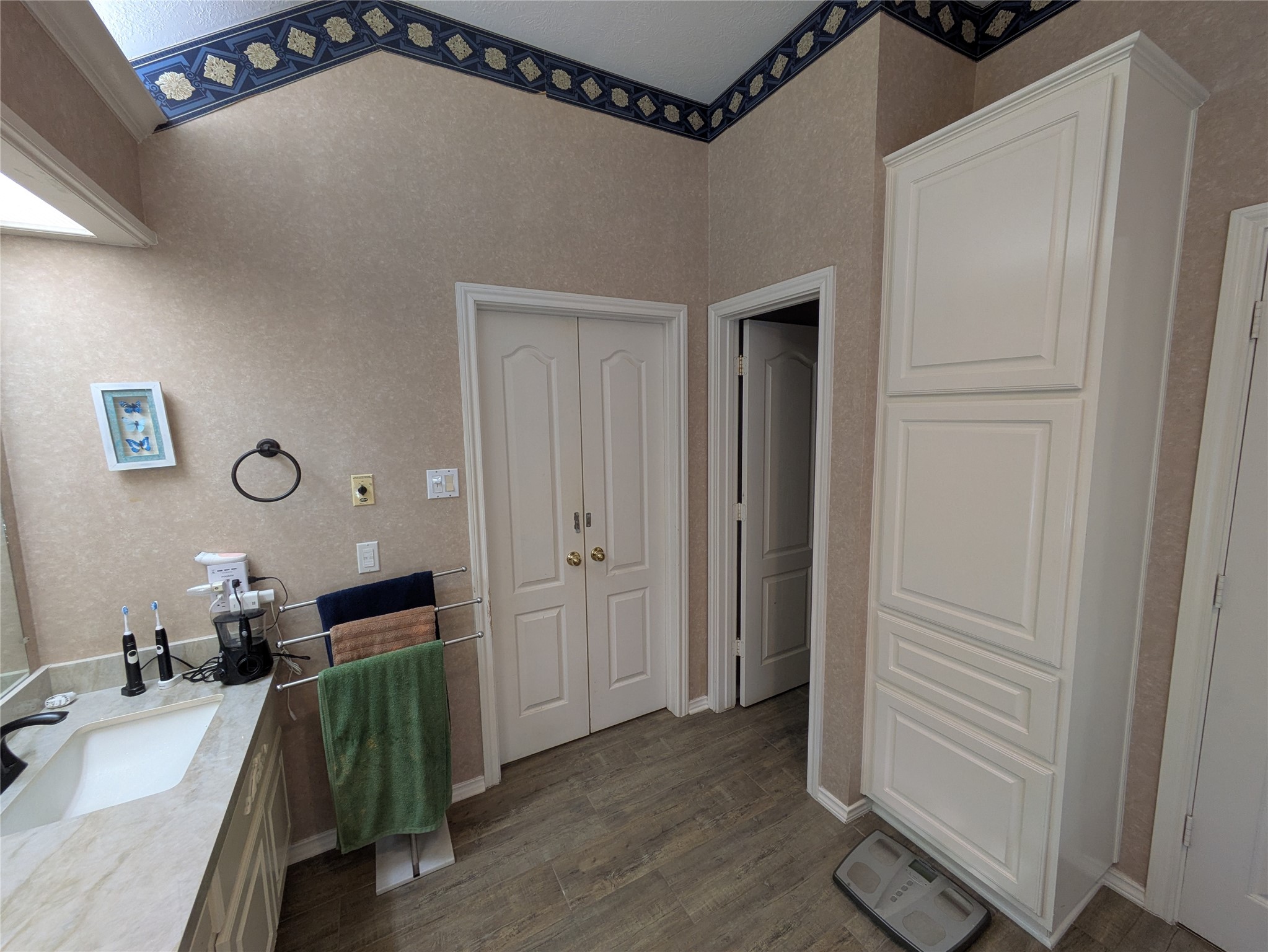 9222 Symphonic Lane Houston, TX 77040 - Photo 11 of 33 Recently Remodelled Master Bath with Taj Mahal Porcelien Vanity