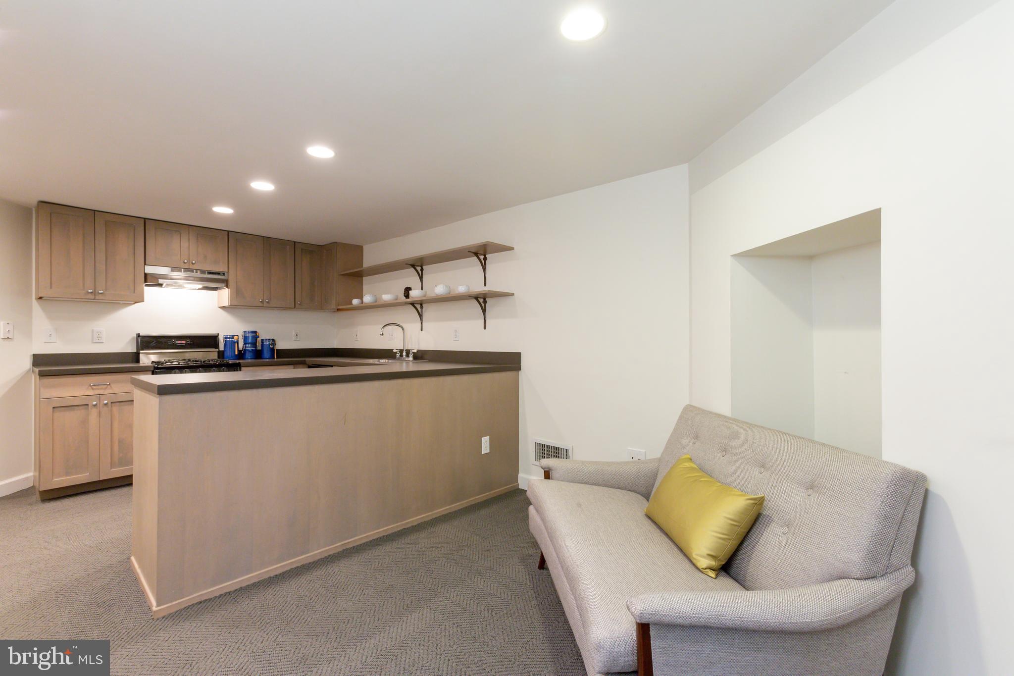 2015 Hillyer Place Northwest Washington, DC 20009 - Photo 20 of 24 Lower level secondary kitchen and living area