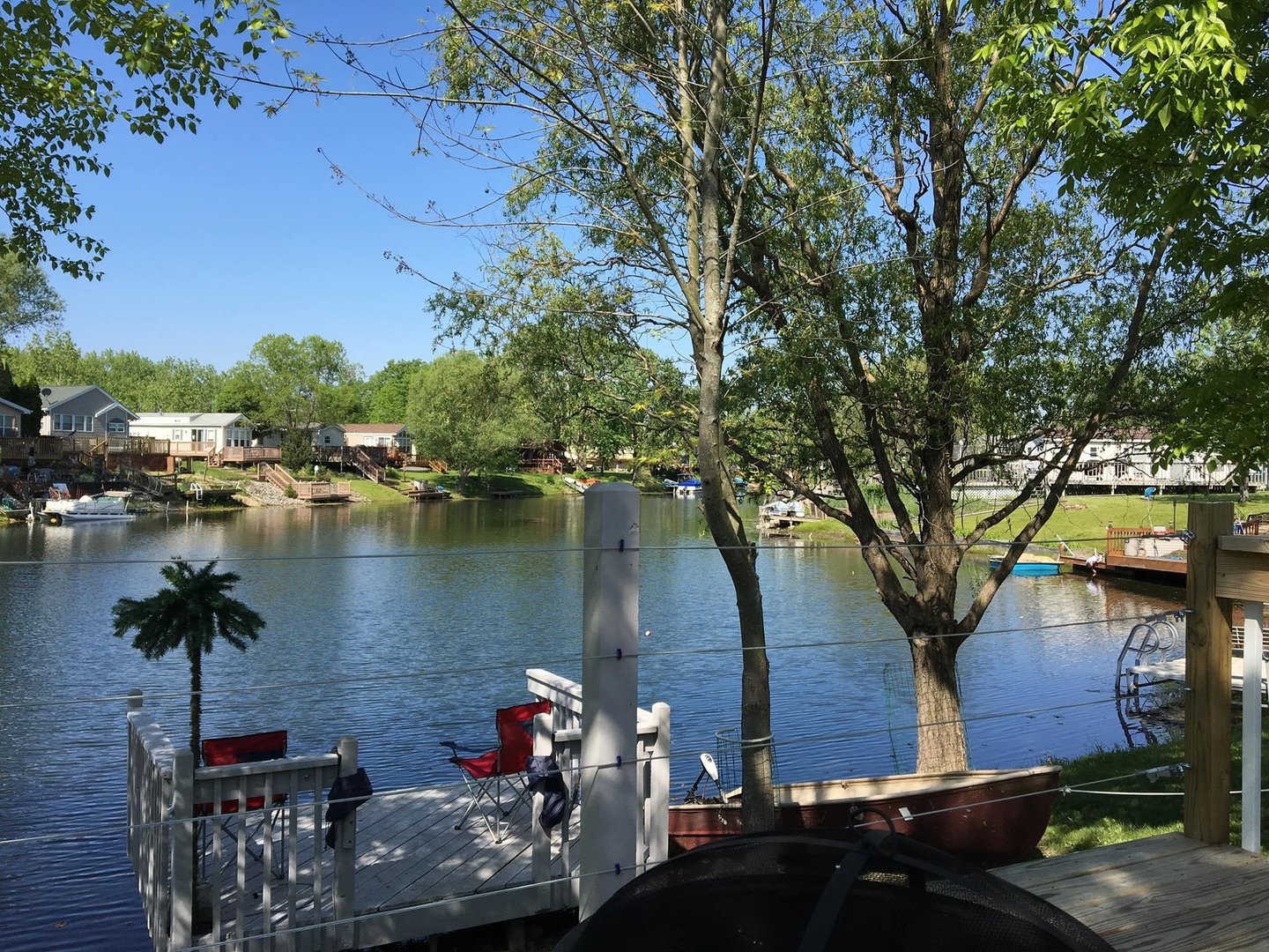 95 Dinosaur Road Wilmington, IL 60481 - Photo 26 of 54 a view of a lake with houses
