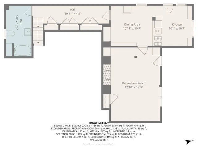 a view of empty room