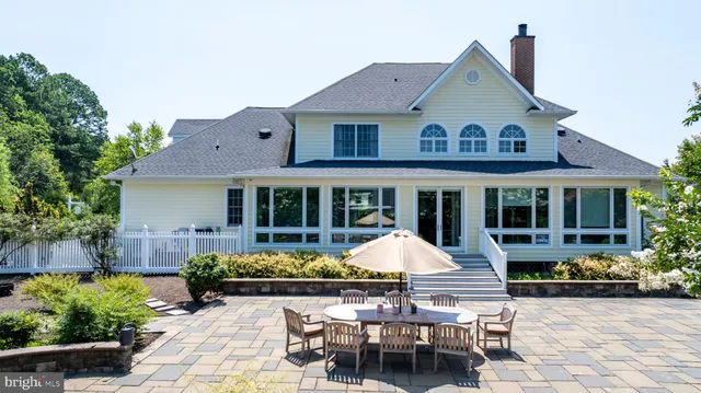 a view of a house with a sitting area