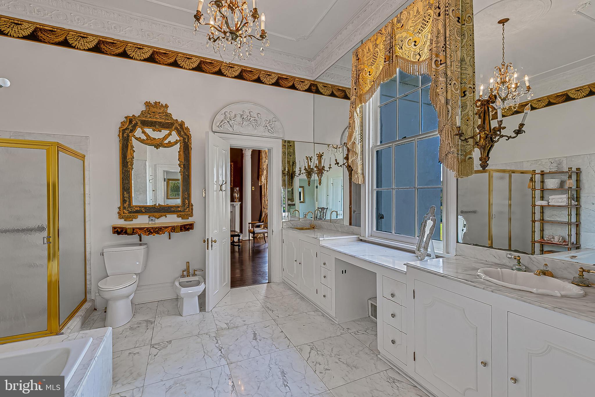1610 Delaplane Grade Road Upperville, VA 20184 - Photo 93 of 123 a bathroom with a sink a toilet and a mirror