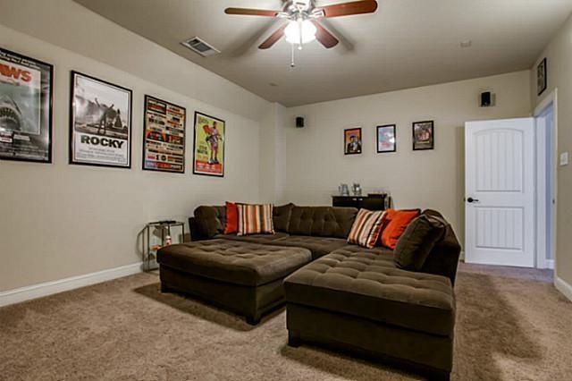 817 Deer Ridge Trail McKinney, TX 75072 - Photo 24 of 35 media room showing furniture