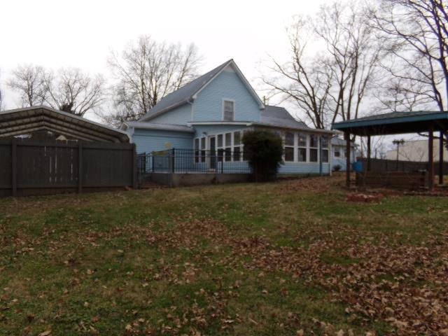 201 Spring Street Decherd, TN 37324 - Photo 4 of 26 Rear view-fenced back yard