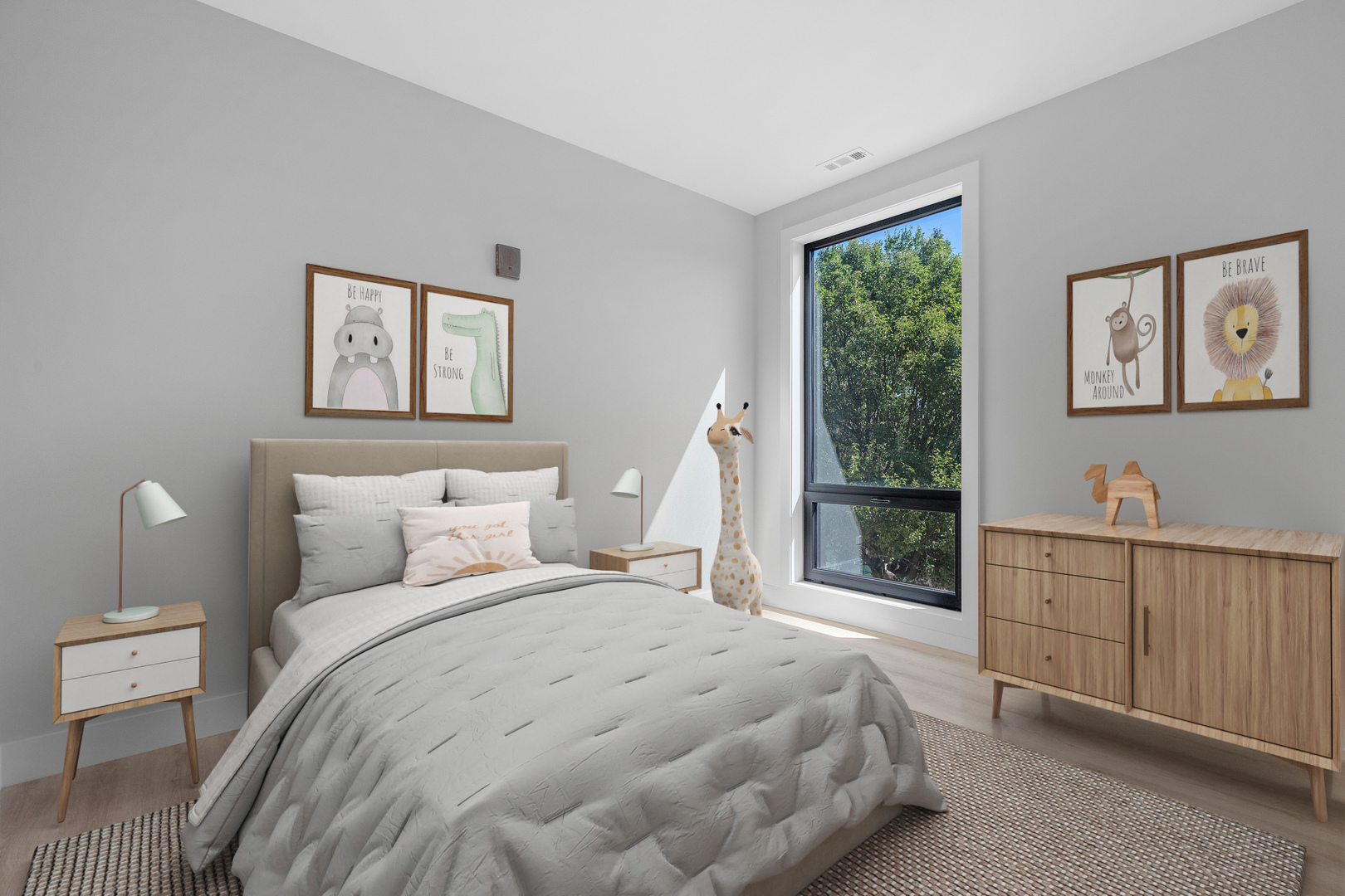 3953 West Dakin Street, Unit 405 Chicago, IL 60618 - Photo 13 of 21 a bedroom with a bed and a window