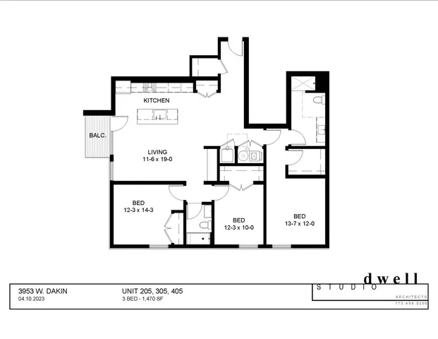 $3,400 | 3953 West Dakin Street, Unit 405, Chicago, IL 60618