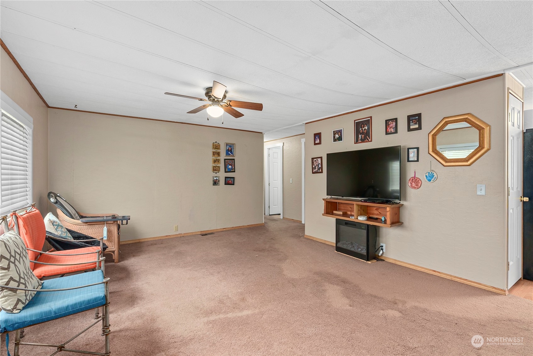 267 Limmer Road Winlock, WA 98596 - Photo 6 of 25 a view of a livingroom with furniture and a flat screen tv