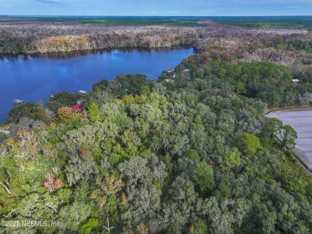 a view of a yard with an outdoor space