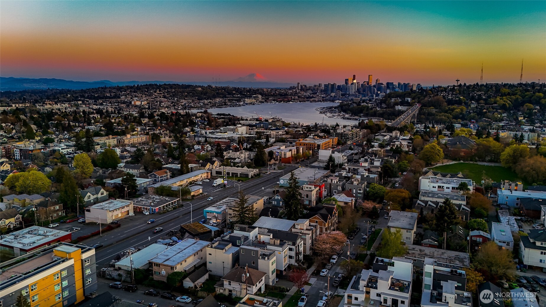 4218 Linden Avenue North Seattle, WA 98103 - Photo 35 of 38 an aerial view of a city