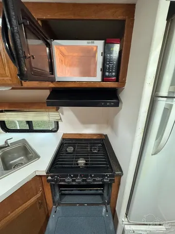 a close view of stove