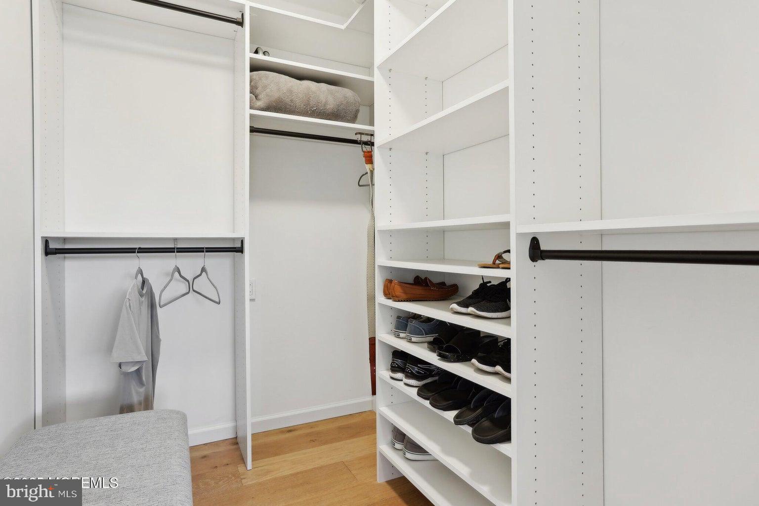 211 4th Street Beach Haven, NJ 08008 - Photo 36 of 48 a view of walk in closet with empty racks