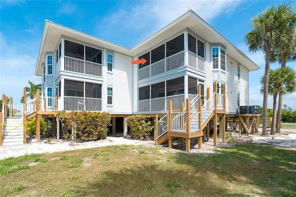 a house view with a outdoor space