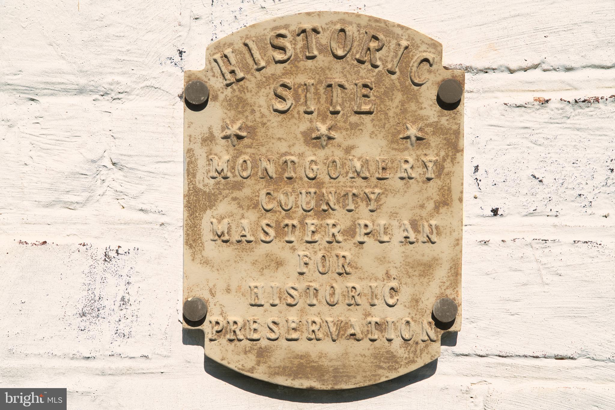 19000 Muncaster Road Derwood, MD 20855 - Photo 43 of 83 Historic plate on home