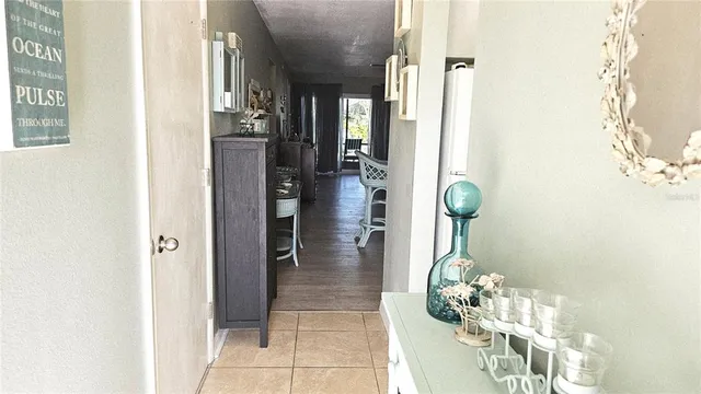 workspace with wooden floor