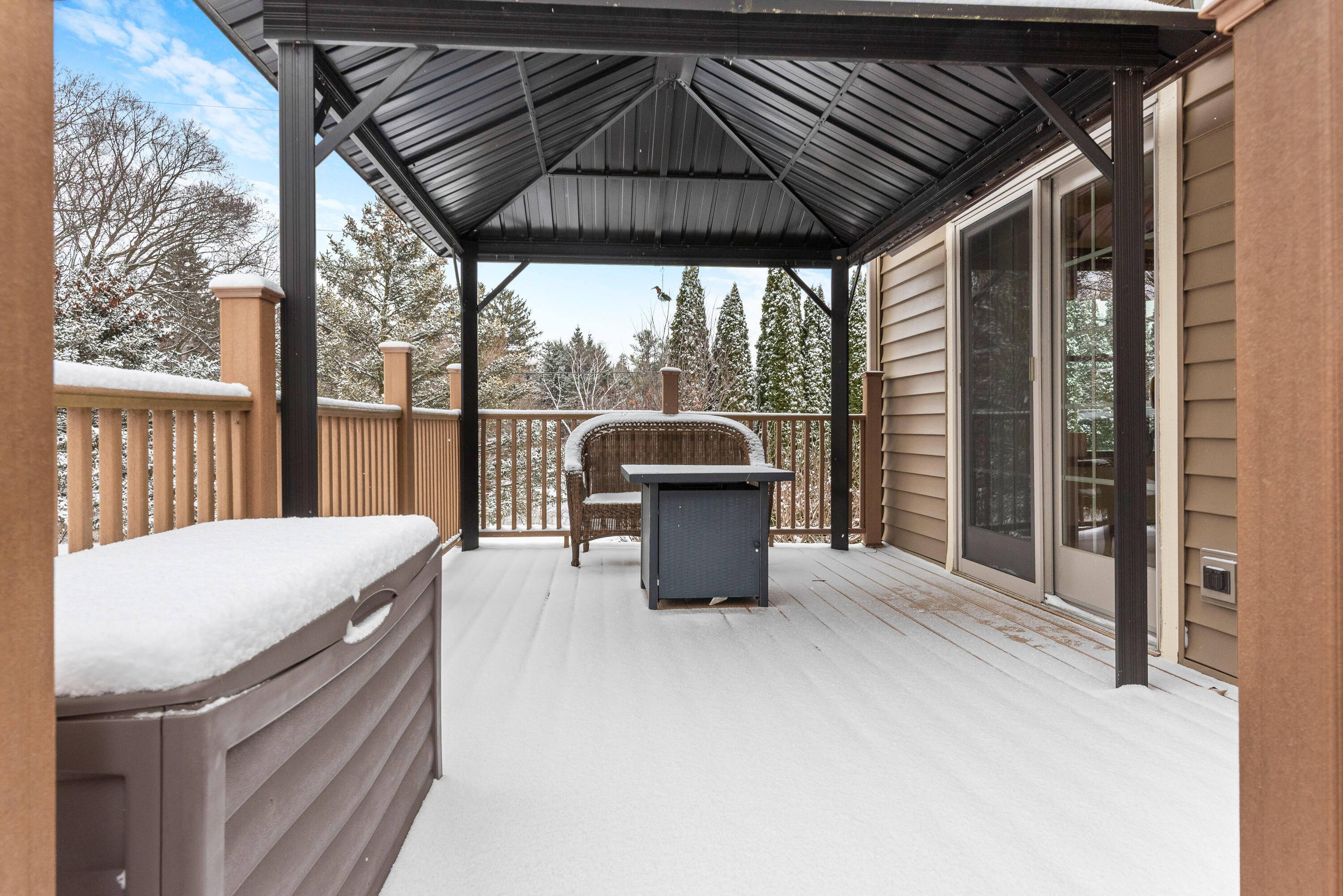 W1072 Hilltop Road Rubicon, WI 53078 - Photo 43 of 51 back deck & gazebo