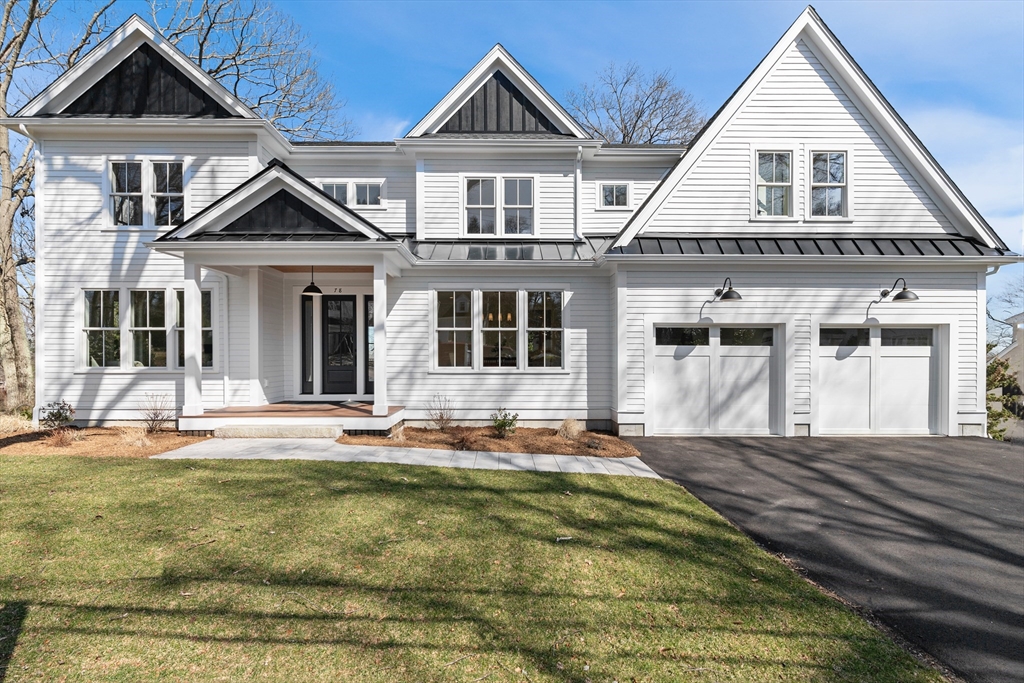 78 Morningside Road Needham, MA 02492 - Photo 1 of 38 a front view of a house with a yard