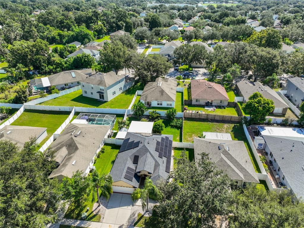 2613 Thames River Place Valrico, FL 33596 - Photo 37 of 41 an aerial view of house with swimming pool outdoor seating and yard