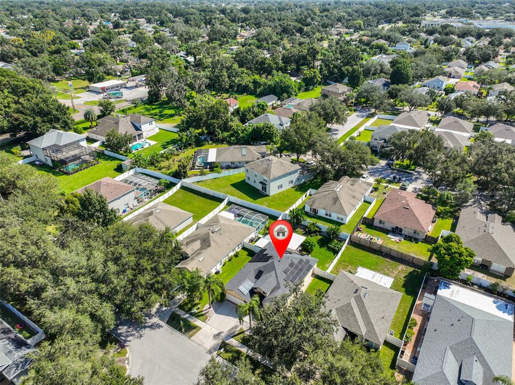 2613 Thames River Place Valrico, FL 33596 - Photo 38 of 41 an aerial view of residential house with outdoor space and swimming pool