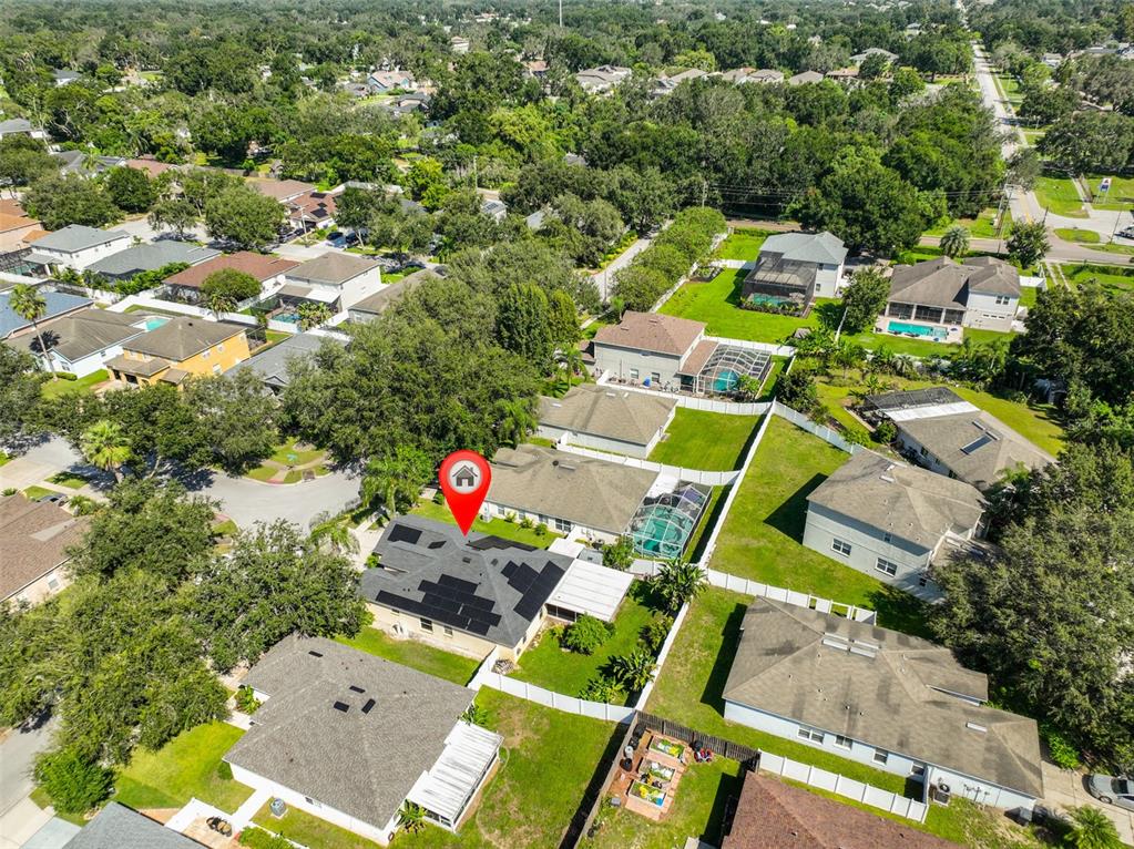2613 Thames River Place Valrico, FL 33596 - Photo 39 of 41 an aerial view of a house with a swimming pool