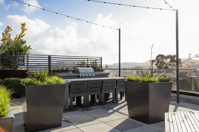 a view of a bike garage