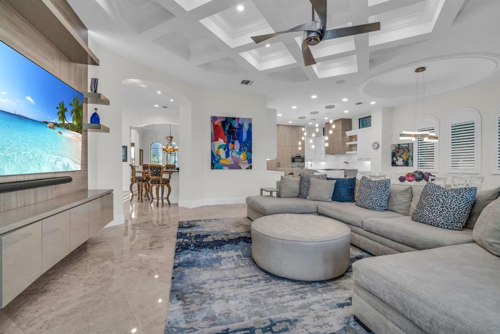 7328 Ballantrae Court Boca Raton, FL 33496 - Photo 15 of 89 a living room with furniture and kitchen view