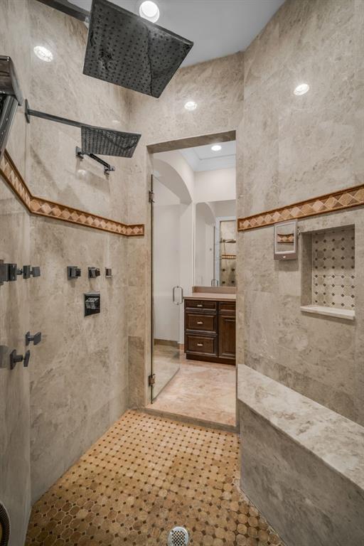 7328 Ballantrae Court Boca Raton, FL 33496 - Photo 42 of 89 a bathroom with a glass door shower