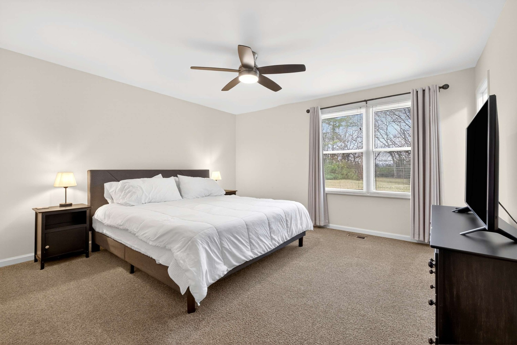 205 Stoneyway Court Nolensville, TN 37135 - Photo 26 of 41 a bedroom with a bed tv and a window