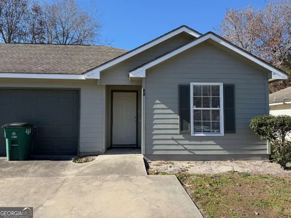a front view of a house