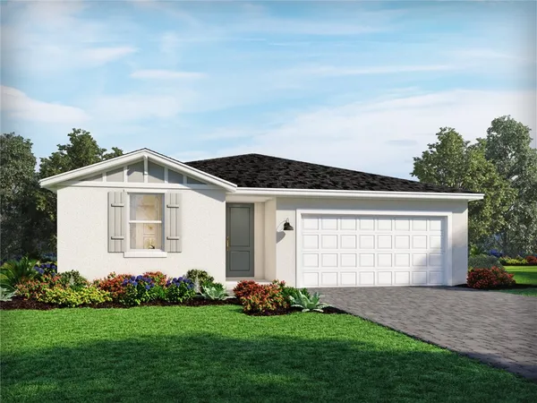 a front view of house with yard