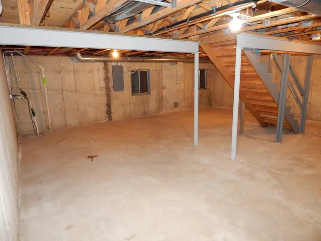 a view of under construction room and staircase