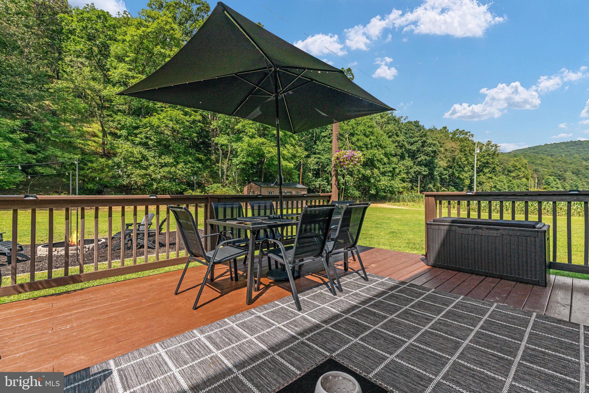 1396 Cullers Run Road Mathias, WV 26812 - Photo 38 of 79 Serene deck with mountain views and shade.