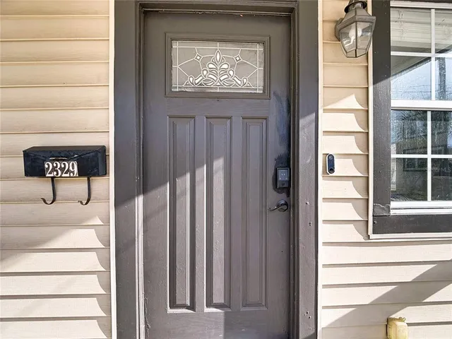 a view of front door of a house