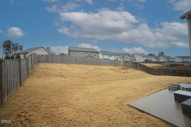 a view of a terrace with lake view
