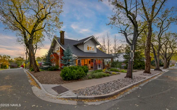 front view of a house with a street