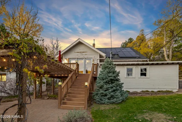 a view of outdoor space with seating area