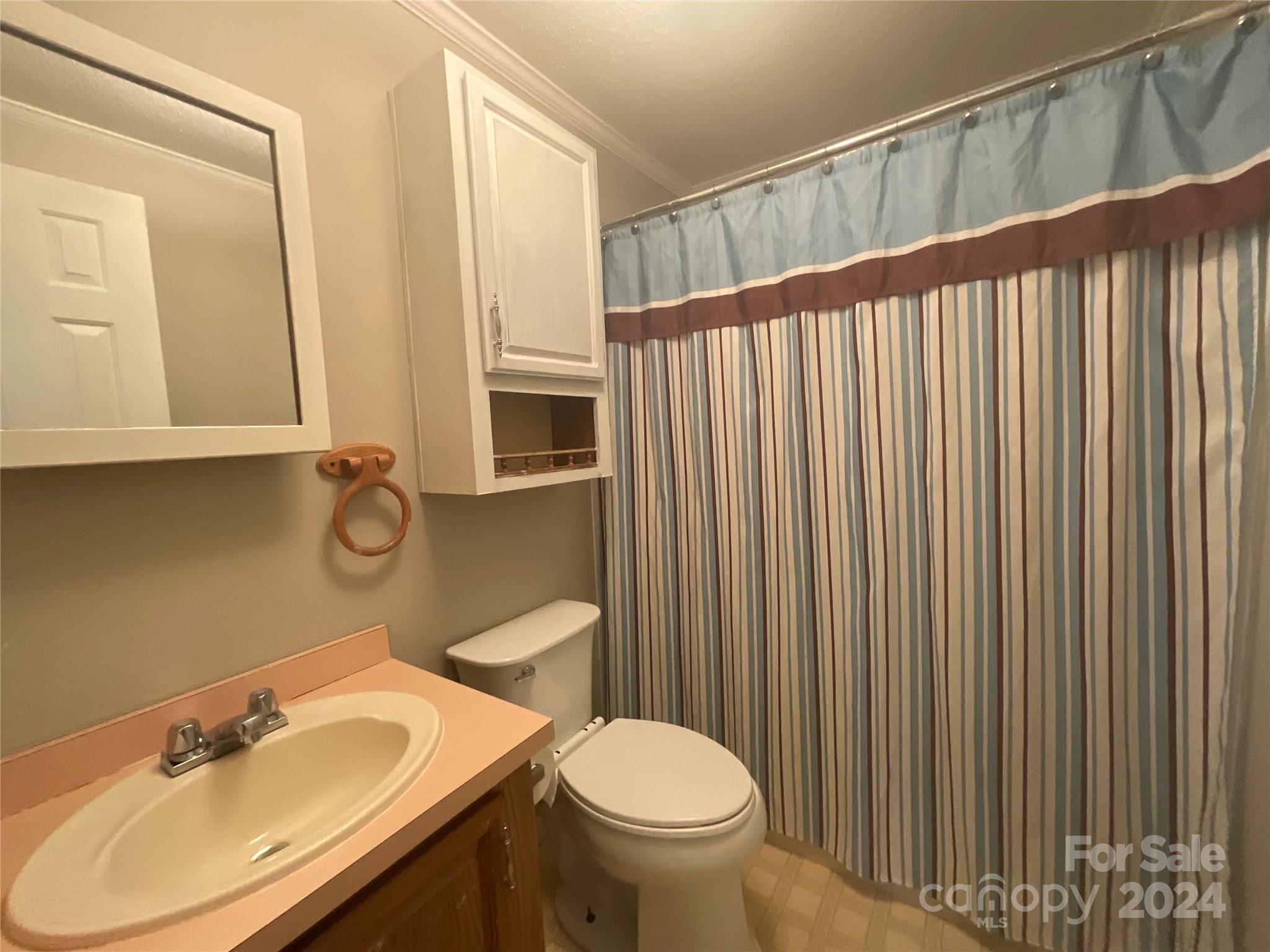 900 Jim Elliott Road Shelby, NC 28150 - Photo 23 of 29 a bathroom with a sink a toilet and mirror