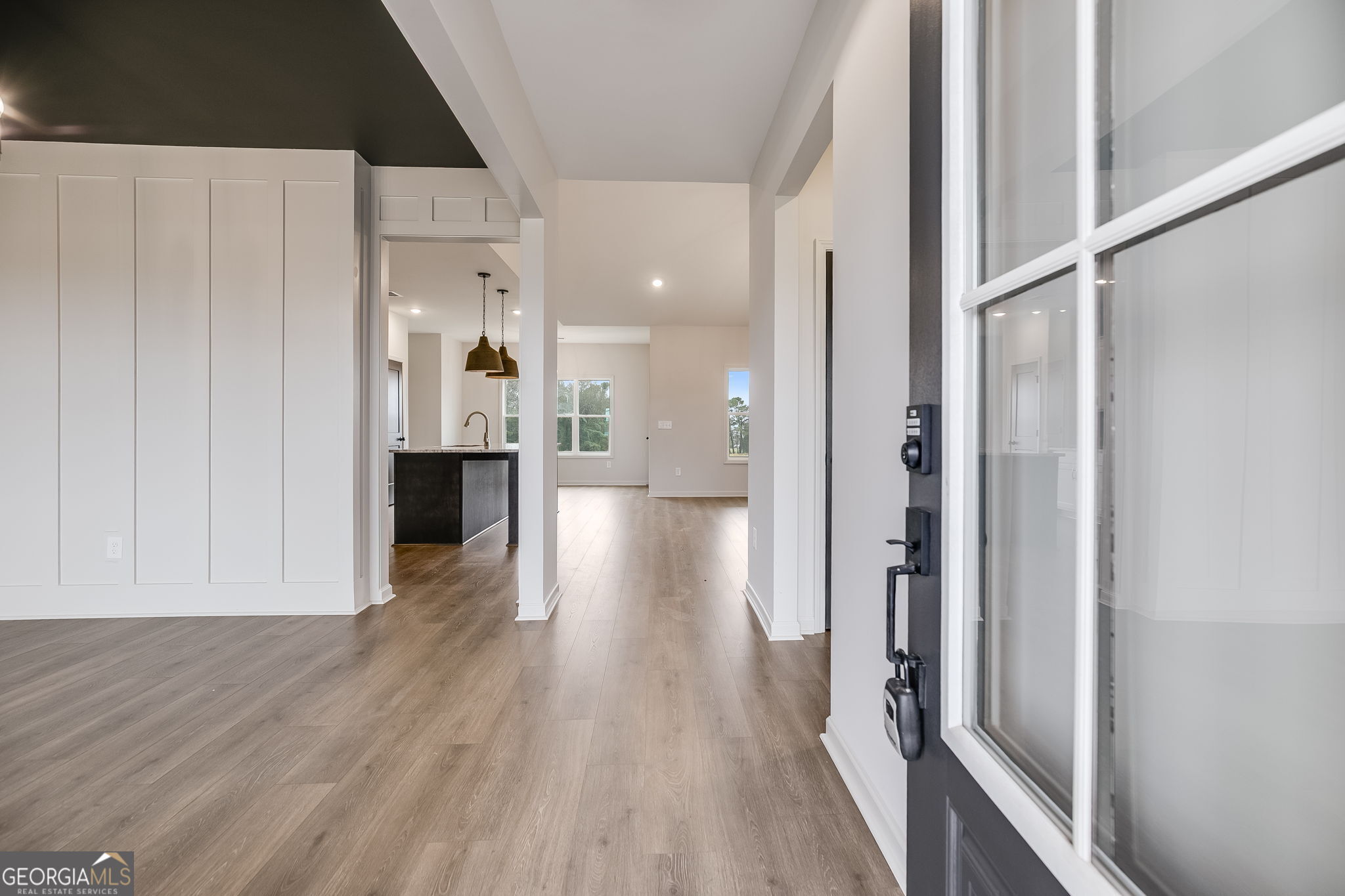 12 Stewart Road Roopville, GA 30170 - Photo 4 of 48 a view of a hallway with wooden floor