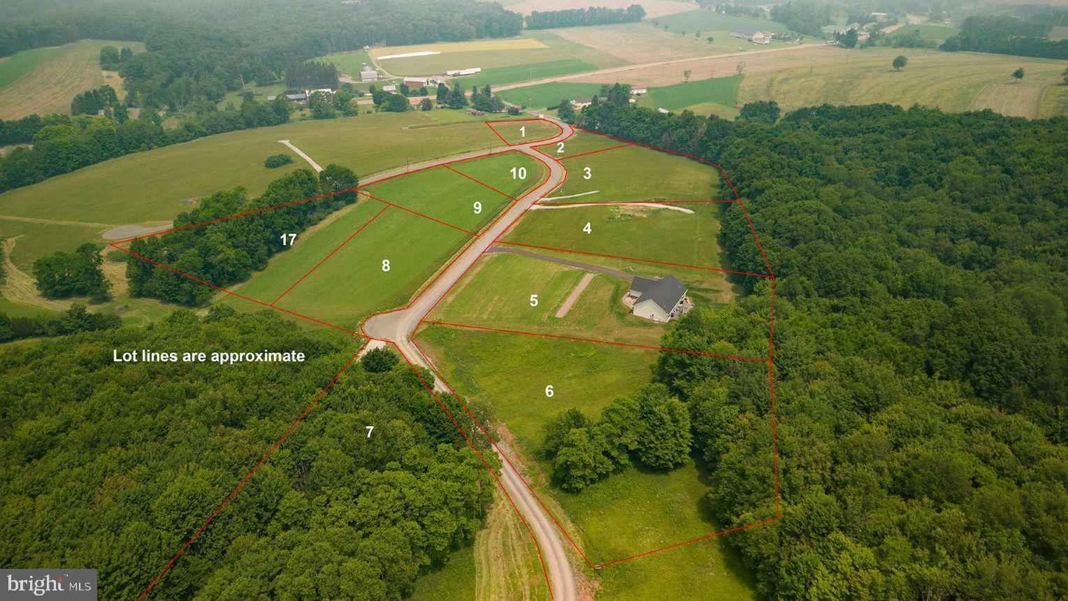 6 Freedom Ridge Accident, MD 21520 - Photo 4 of 4 an aerial view of a house with a garden