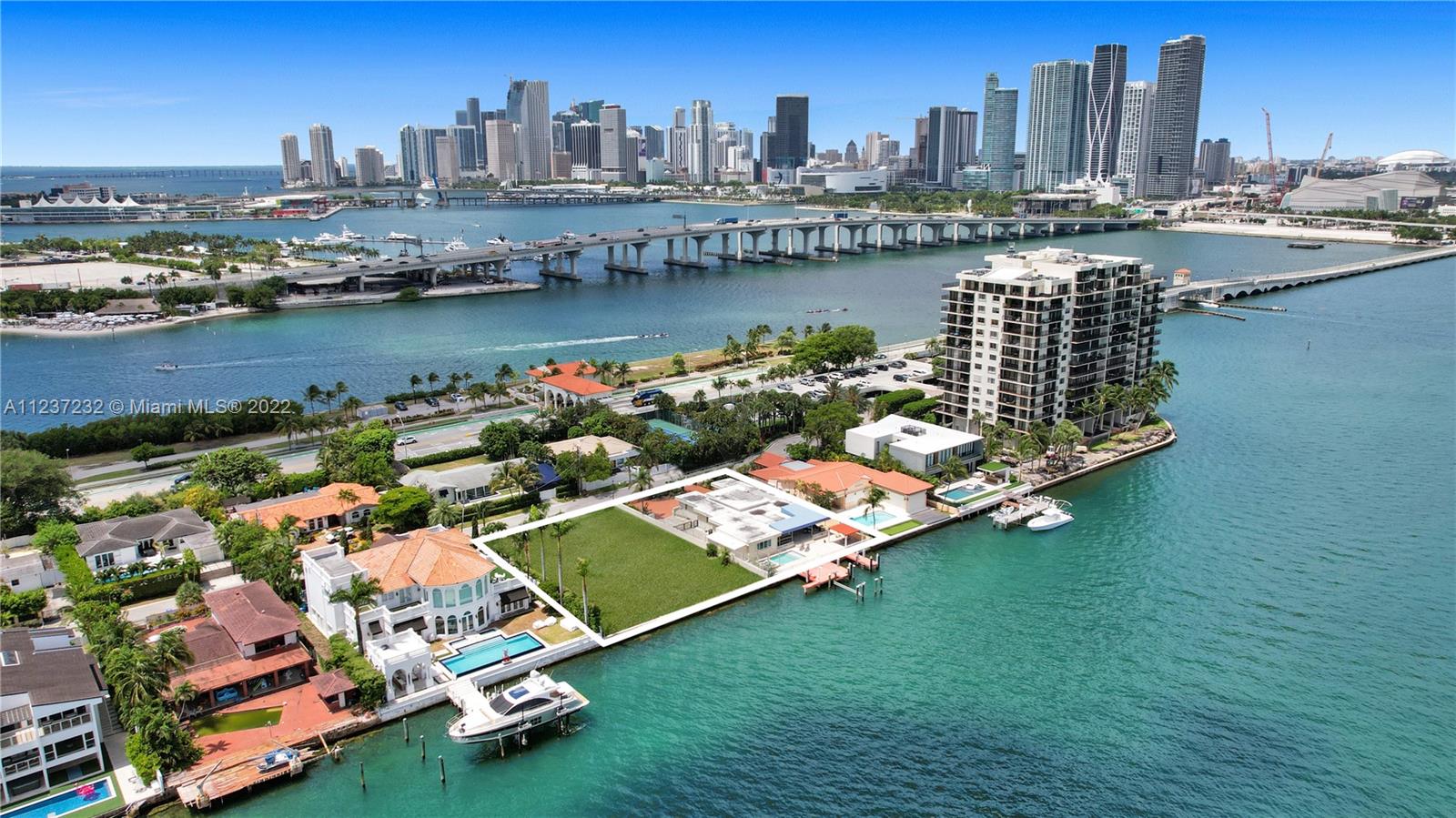 851 North Venetian Drive Miami Beach, FL 33139 - Photo 1 of 14 a view of a city with tall buildings
