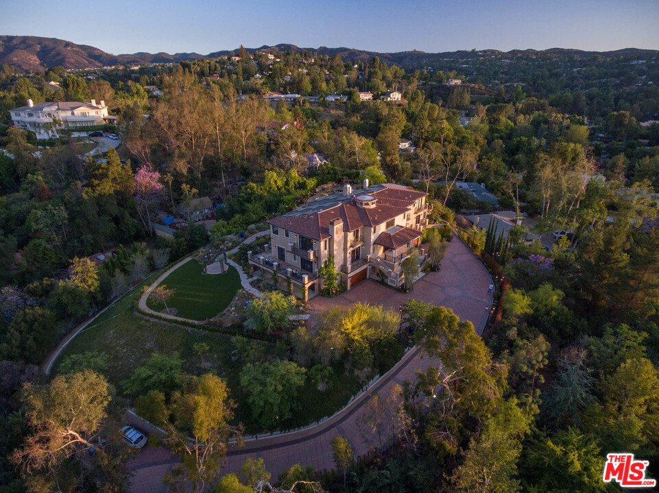4775 Topeka Drive Tarzana, CA 91356 - Photo 18 of 19 an aerial view of a house with a garden