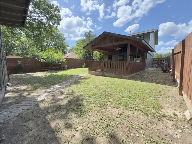 a house with a outdoor space