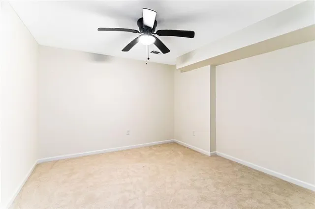 a view of an empty room