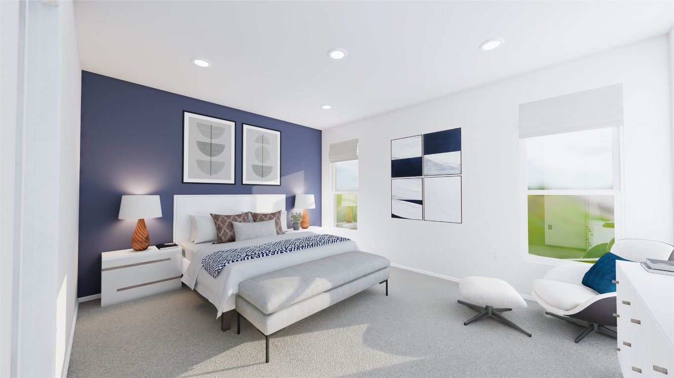 31527 Fern Grove Road Fulshear, TX 77423 - Photo 10 of 21 a bedroom with a bed and a couch