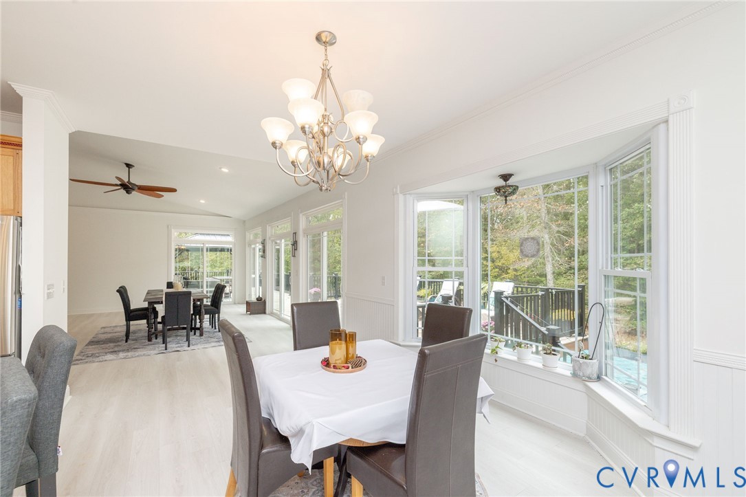 11081 Shannon Hill Road Louisa, VA 23093 - Photo 11 of 49 a view of a dining room with furniture window and outside view