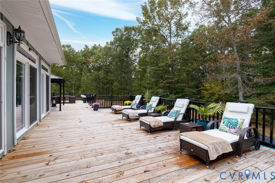 11081 Shannon Hill Road Louisa, VA 23093 - Photo 37 of 49 a terrace view with sitting space and seating space